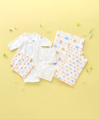 MIKI HOUSE HOT BISCUITS 出産準備セット 通年用(無地)