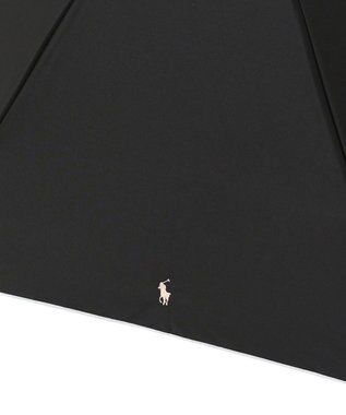 MOONBAT POLO RALPH LAUREN 晴雨兼用日傘 折りたたみ傘 ワンポイントPP／一級遮光 遮熱 UV ブラック