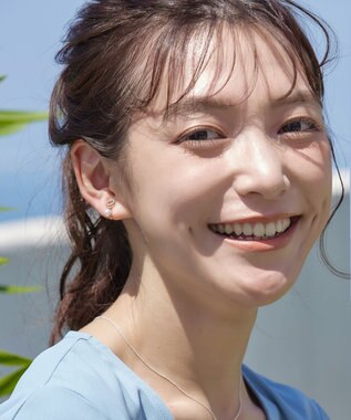 Tiaclasse 【金属アレルギー対応】　サークル＋パールイヤリング ピンクゴールド