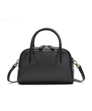 style code [Lyrss/リルス]牛革　ボストンバッグ ブラック