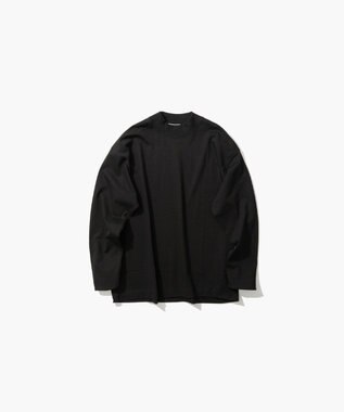 ATON 12/- AIR SPINNING | モックネックプルオーバー - UNISEX BLACK