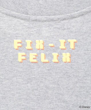 Green Parks シュガーラッシュ　／　クロスステッチ刺繡半袖ＴＥＥ Gray Mixture