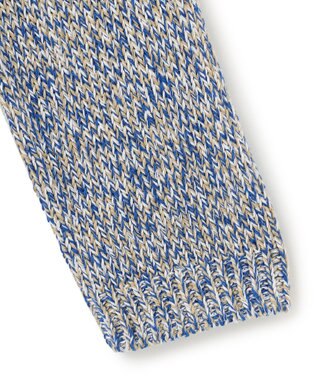 23区 ミックスカラー ニット ブルーミックス