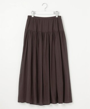 23区 【Indian Factory】コットンボイル スカート ブラウン系