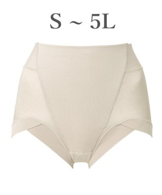 BRADELIS New York 【BRADELIS NewYork peace】綿混楽々dailyソフトショーツ25 補正下着 深め ヒップアップ お腹スッキリ パールグレージュ