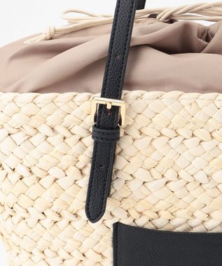 LA BAGAGERIE 【メイズ】ワイドバスケット ブラック