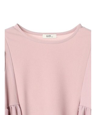 earth music&ecology チュールドッキングチュニック Pink Beige