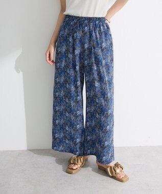 Green Parks 柄イージーパンツⅠ（ワイド） Blue