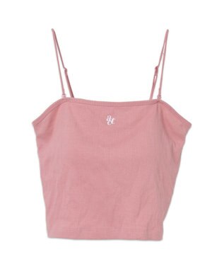 WEGO 【カップ付き/SMサイズ展開】nachumoreショートワンポイントキャミ ピンク