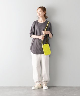 MIYABIYA La quoh with kirakaracho 南蛮七宝ベーシックプリント ミニポシェット 若菜色(イエロー)