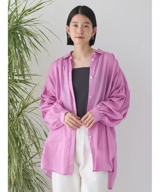 AMERICAN HOLIC カルゼギャザーシャツチュニック Pink