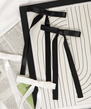 WEGO L2Pロングリボンヘアクリップ ブラック