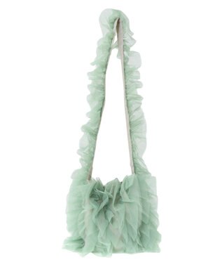 Green Parks ・ＱＵＯＮ　チュールフリルミニショルダー Green