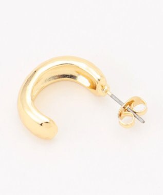 ANY 【WEB限定】チャンキーフープピアス（両耳用） ライトゴールド