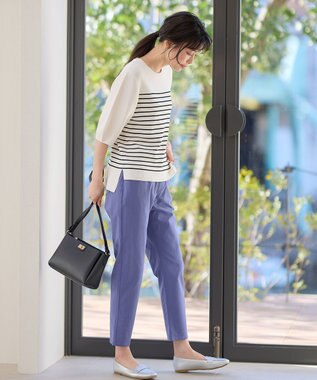 ANY 【ストレッチ】大人の7daysデイリーパンツ ブルー