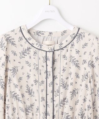 ANY SIS 【洗える】ミモザプリント ワンピース アイボリー系