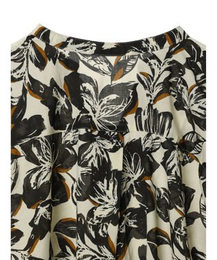 CRAFT STANDARD BOUTIQUE インド綿アソート柄シャツチュニック Ivory