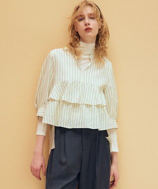 組曲 L ハイツイストシアー インナータートル ホワイト系