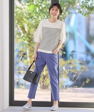 ANY 【ストレッチ】大人の7daysデイリーパンツ ブルー