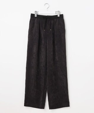 自由区 S 【カタログ掲載】ソフトコーデュロイワイド パンツⅡ ブラック