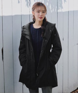 Tiaclasse 【洗える】ピンタックチュニックブラウス ネイビー