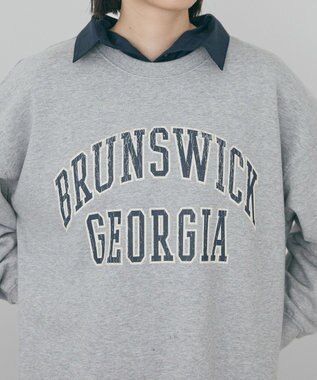 AMERICAN HOLIC 【WEB限定】BRUNSWICK GEORGIA BIGスウェット Light Gray Mixture