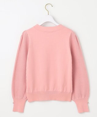 ANY SIS 【CICA加工・選べる9色展開】スリットポイントボトルネック ニット ピンク