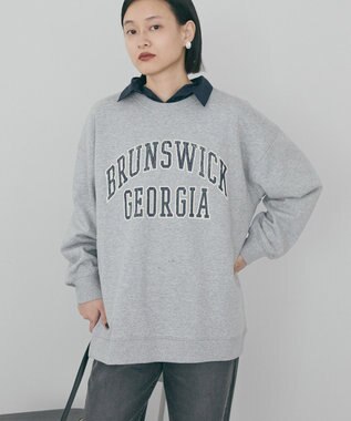 AMERICAN HOLIC 【WEB限定】BRUNSWICK GEORGIA BIGスウェット Light Gray Mixture