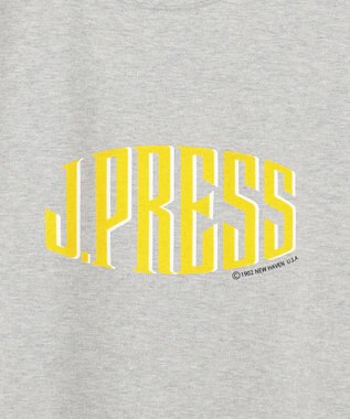 J.PRESS MEN 【J.PRESS ORIGINALS】【UNISEX】Cotton Jersey J.PRESS Logo T-Shirt ライトグレー系
