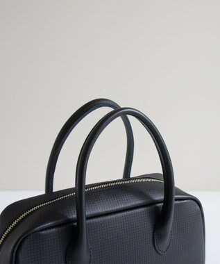 TIDEWAY MOSS グリッド ボストンバッグ M ブラック