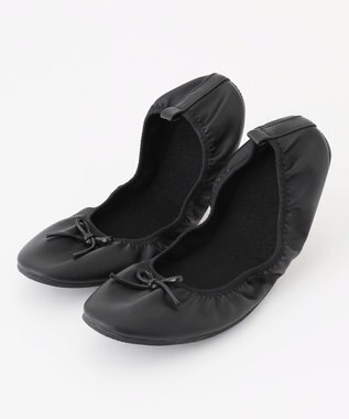 ANY SIS 【巾着付】折りたたみ スリッパ ブラック