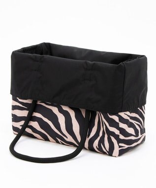 LeSportsac ML 2 WAY TOTE        /ラフィアゼブラ/ブラック ラフィアゼブラ/ブラック