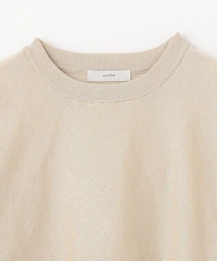 ANY 【洗濯機可/UVケア】ラメニットドルマンプルオーバー ベージュラメ