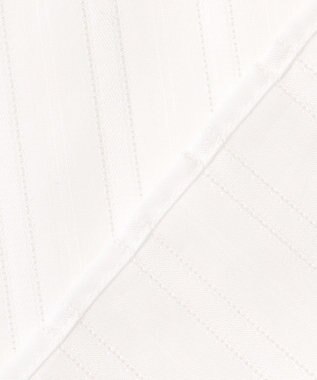 J.PRESS LADIES L 【WEB限定・洗える】セルロースカラミストライプ キーネック ブラウス 【WEB限定】ホワイト系