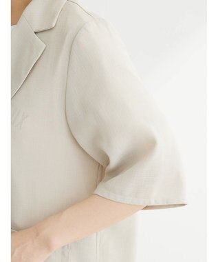 Green Parks 接触冷感　５分袖ジャケット Light Beige