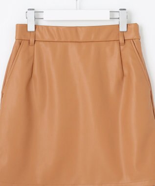 23区GOLF 【WOMEN】フェイクレザー スカート キャメル系