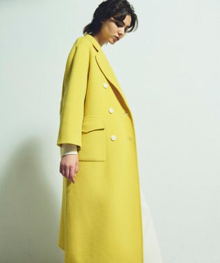 GRACE CONTINENTAL ウールリバーチェスターコート イエロー