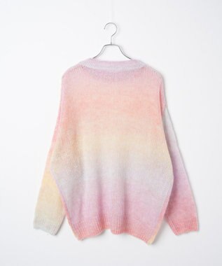 WEGO グラデーションメッシュニット 柄1