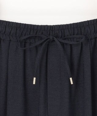 組曲 L 【先行予約】ライトリネンライクイージーワイド パンツ ネイビー系