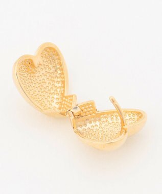 ANY 【WEB限定】ハートロックピアス(両耳用) ゴールド
