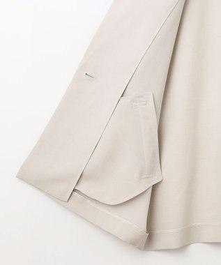 自由区 【カタログ掲載・セットアップ対応・接触冷感・UVカット・洗える】ライトリネンライクショートスリーブ ジャケット サンドベージュ