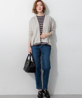 23区 S 23区DENIM ストレートフィット デニムパンツ ウォッシュドブルー系