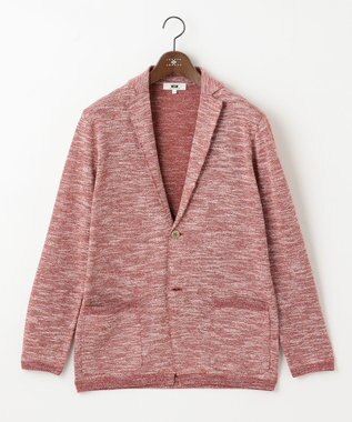 JOSEPH ABBOUD 【清涼感/軽い/洗える】 スラブギマニットジャケット レッド系