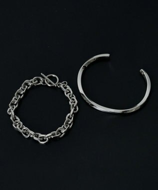 WEGO 【ユニセックス着用ITEM】M2Pステンレスバングルブレス 柄3