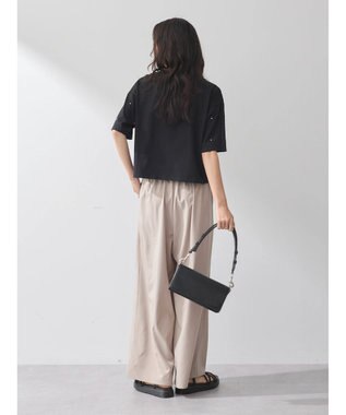 earth music&ecology ゆるてろワイドパンツ Beige