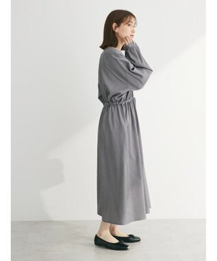 Green Parks ・ＥＬＥＮＣＡＲＥ　ＤＵＥ　Ｖネックイロイロ釦ワンピース Gray Mixture