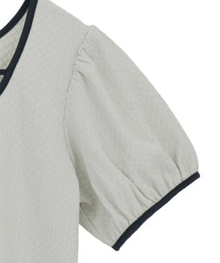 earth music&ecology マルチウェイ配色リボンカットプルオーバー Mint