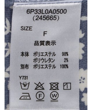 Green Parks ・ＥＬＥＮＣＡＲＥ　ＤＵＥコバナパイピングブラウス Blue