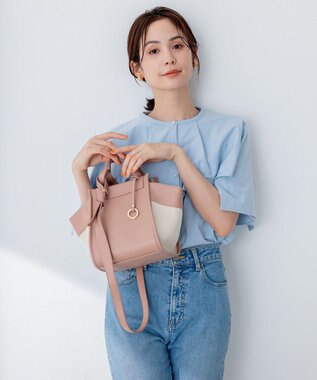 組曲 ４WAYハンド バッグ ピンク系