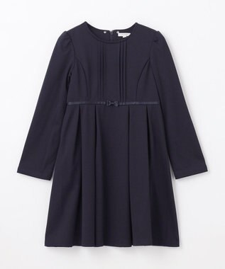 ANY KIDS レース付き きちんと ワンピース ネイビー